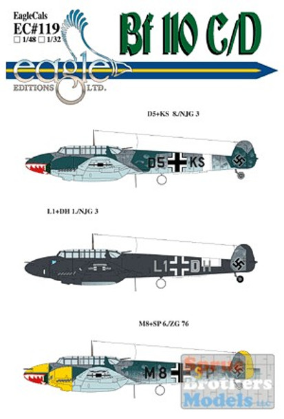 ECL48119 1:48 Eagle Editions Bf 110 C/D #48119