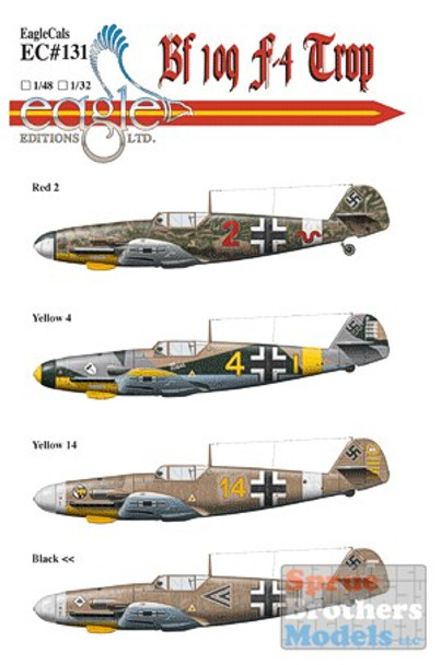 ECL48131 1:48 Eagle Editions Bf 109F-4/Trop Part 2 #48131