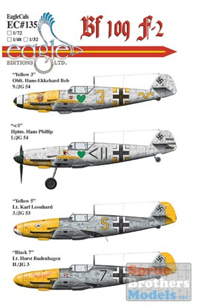 ECL48135 1:48 Eagle Editions Bf 109F-2 JG3 JG 53 JG54 #48135