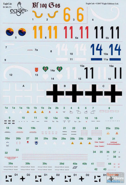 ECL48171 1:48 Eagle Editions Bf 109G-6's
