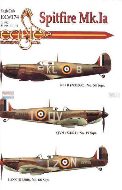 ECL48174 1:48 Eagle Editions Spitfire Mk.Ia