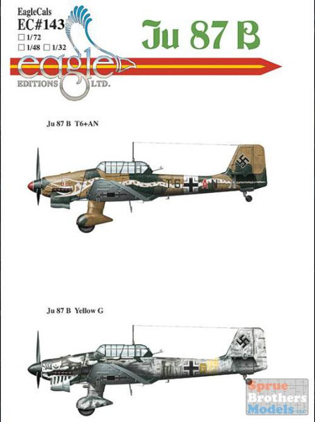 ECL72143 1:72 Eagle Editions Ju 87B/R Stuka