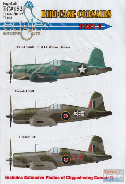 ECL72152 1:72 Eagle Editions F4U-1 Birdcage Corsairs Part 3