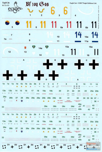 ECL72171 1:72 Eagle Editions Bf 109G-6's