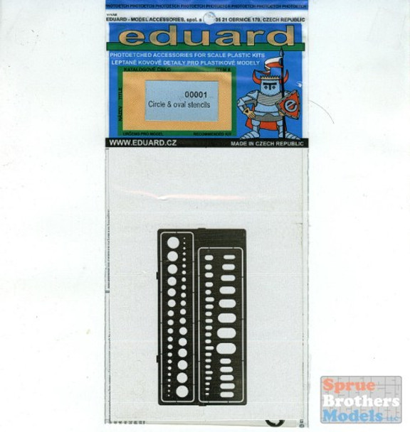 EDU00001 Eduard PE - Circle & Oval Stencils #00001