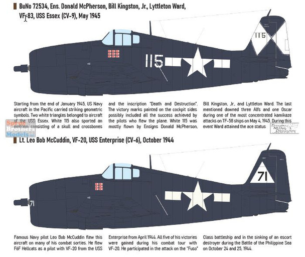 EDU07077 1:72 Eduard F6F-5 Hellcat ProfoPACK