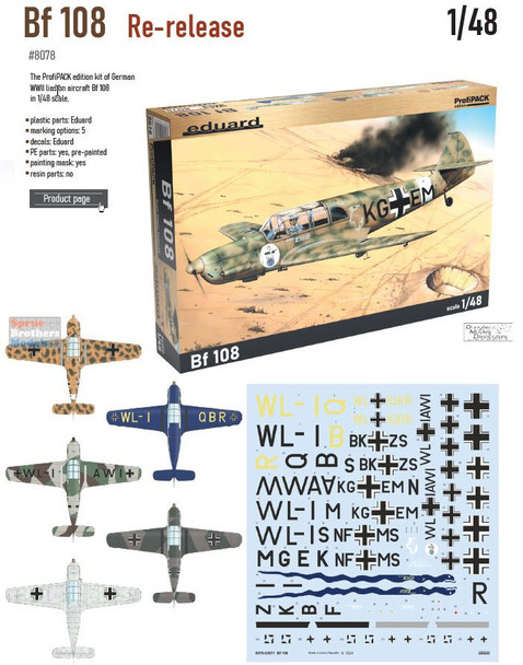 EDU08078 1:48 Eduard Bf108 Taifun ProfiPack