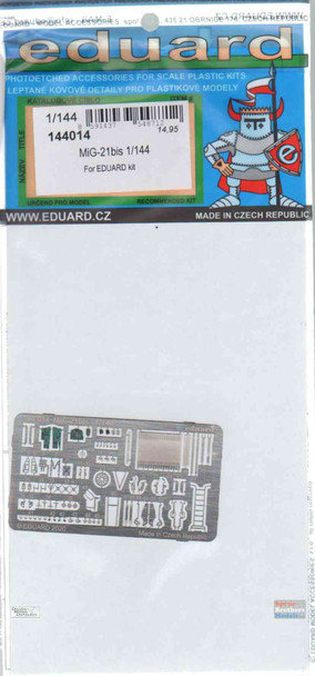 EDU144014 1:144 Eduard PE - MiG-21bis Fishbed Detail Set (EDU kit)