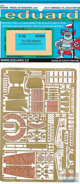 EDU32364 1:32 Eduard PE - Do 335 Exterior Detail Set (HKM kit)
