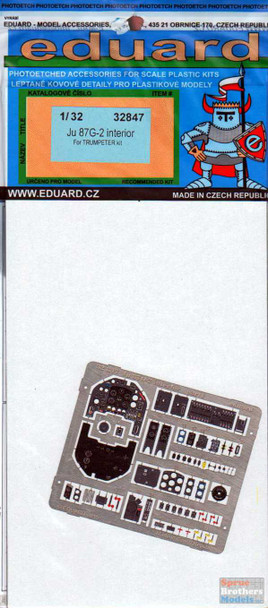 EDU32847 1:32 Eduard Color PE - Ju 87G-2 Stuka Interior Detail Set (TRP kit)