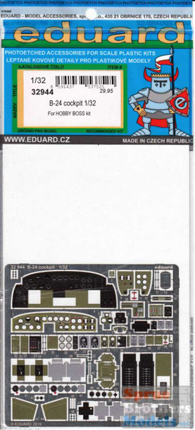 EDU32944 1:32 Eduard Color PE - B-24 Liberator Cockpit (HBS kit)