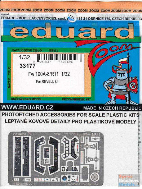 EDU33177 1:32 Eduard Color Zoom PE - Fw 190A-8/R11 (REV kit)