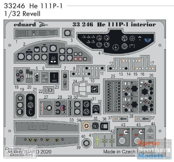 EDU33246 1:32 Eduard Color Zoom PE - He111P-1 (REV kit)