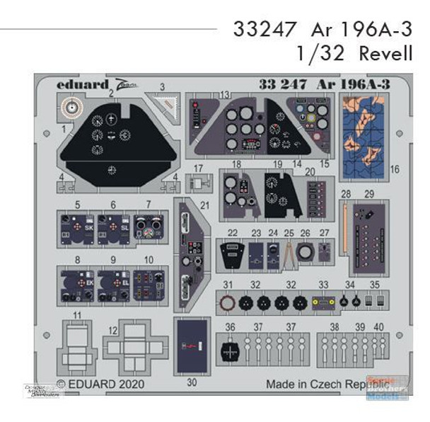 EDU33247 1:32 Eduard Color Zoom PE - Ar 196A-3 (REV kit)