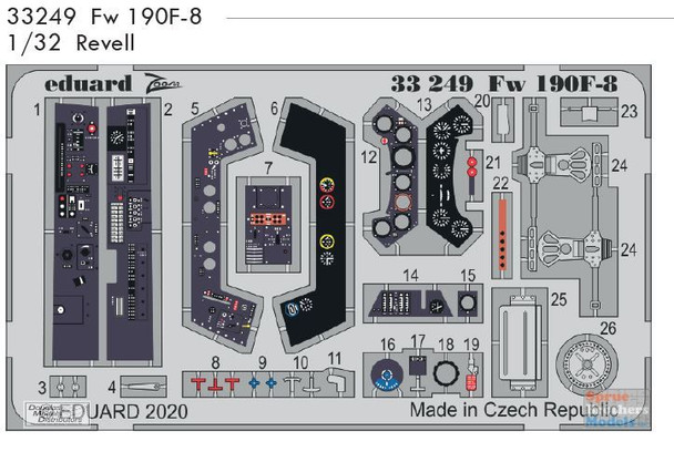 EDU33249 1:32 Eduard Color Zoom PE - Fw 190F-8 (REV kit)