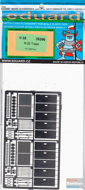 EDU35396 1:35 Eduard PE M26 Trailer Detail Set (TAM kit)