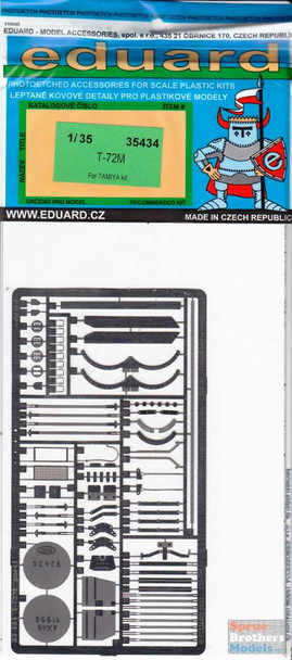 EDU35434 1:35 Eduard PE T-72M Detail Set (TAM kit)