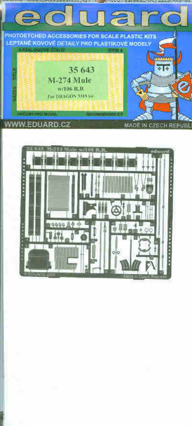 EDU35643 1:35 Eduard PE - M-274 Mule with 106mm RR #35643