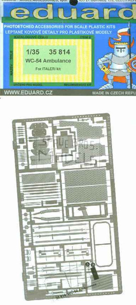 EDU35814 1:35 Eduard PE - WC-54 Ambulance (Italeri kit) #35814