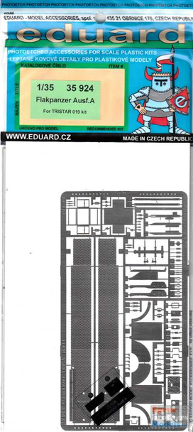 EDU35924 1:35 Eduard PE Flakpanzer Ausf A Detail Set (TRS kit)