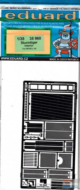 EDU35960 1:35 Eduard PE Sturmtiger Interior Detail Set (REV kit)