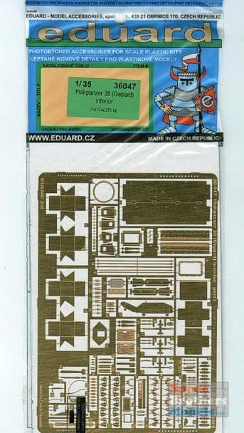 EDU36047 1:35 Eduard PE - Flakpanzer 38 (Gepard) Detail Set (ITA kit) #36047