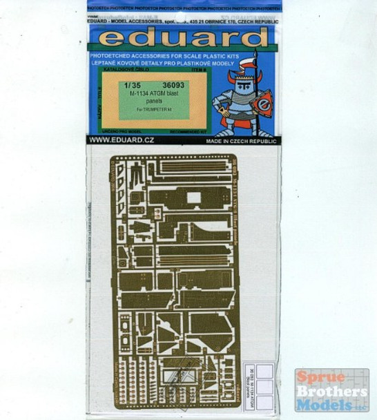 EDU36093 1:35 Eduard PE - M1134 ATGM Blast Panels (TRP kit) #36093