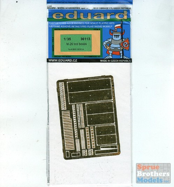 EDU36113 1:35 Eduard PE - M26 Pershing Tool Boxes (HBS kit) #36113