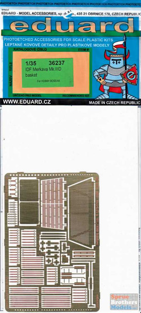 EDU36237 1:35 Eduard PE - Merkava Mk IIID Basket Detail Set (HBS kit) EDU36237 1:35 Eduard PE - Merkava Mk IIID Basket Detail Set (HBS kit)