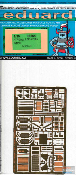 EDU36264 1:35 Eduard PE - ATF Dingo 2 GE A PatSi Exterior Detail Set (REV kit)