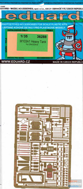 EDU36288 1:35 Eduard PE - M103A1 Detail Set (DRA kit)