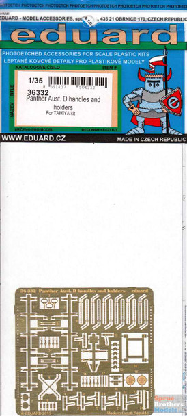 EDU36332 1:35 Eduard PE - Panther Ausf D Handles and Holders (TAM kit)