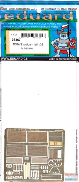 EDU36367 1:35 Eduard PE - MSTA S Howitzer - Hull Detail Set (ZVE kit)
