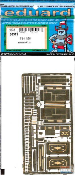 EDU36372 1:35 Eduard PE - T-54 Detail Set (MIA kit)