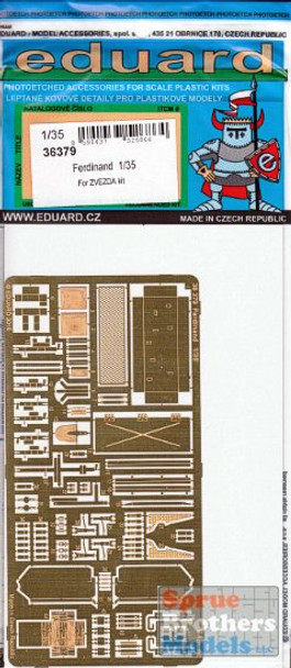EDU36379 1:35 Eduard PE - Ferdinand Detail Set (ZVE kit)