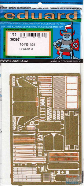 EDU36397 1:35 Eduard PE - T-34/85 (ZVE kit)