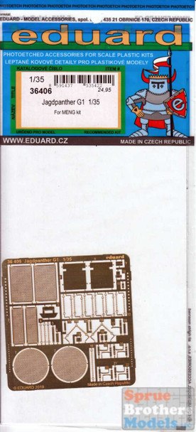 EDU36406 1:35 Eduard PE - Jagdpanther G1 Detail Set (MNG kit)