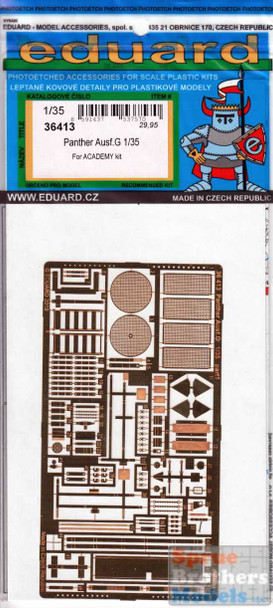 EDU36413 1:35 Eduard PE - Panther Ausf.G Detail Set (ACA kit)