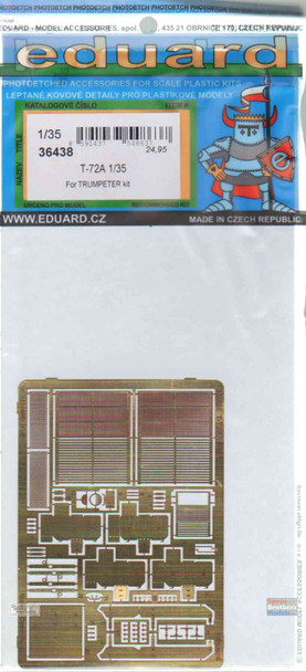 EDU36438 1:35 Eduard PE - T-72A Detail Set (TRP kit)