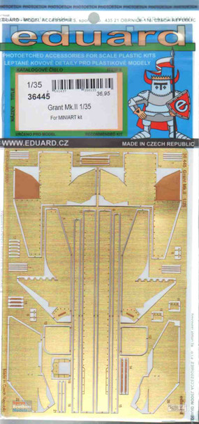 EDU36445 1:35 Eduard PE - Grant Mk.II Detail Set (MIA kit)