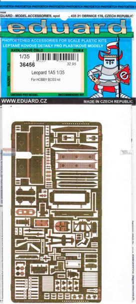 EDU36456 1:35 Eduard PE - Leopard 1A5 Detail Set (HBS kit)