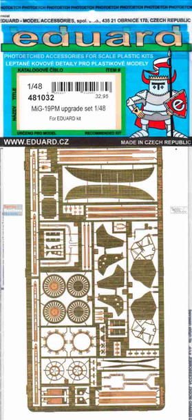 EDU481032 1:48 Eduard PE - MiG-19PM Farmer Upgrade Set (EDU kit)