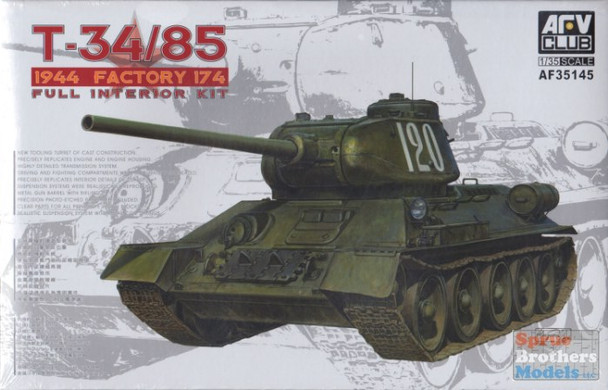 AFV35145 1:35 AFV Club T-34/85 1944 Factory 174 with Full Interior