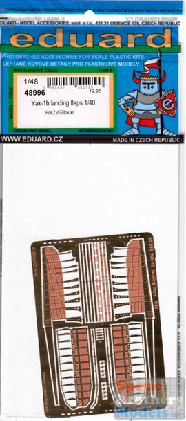 EDU48996 1:48 Eduard PE - Yak-1b Landing Flaps (ZVE kit)