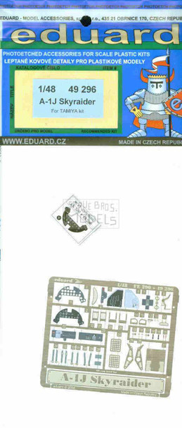 EDU49296 1:48 Eduard Color PE - A-1J Skyraider Detail Set #49296
