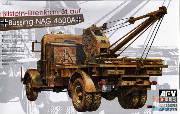 AFV35279 1:35 AFV Club German Kfz.100 Bussing-NAG 4500A with Bilstein 3T Crane