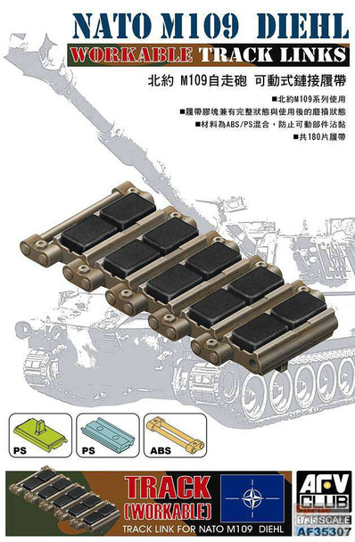 AFV35307 1:35 AFV Club NATO M109 Diehl Workable Track Links