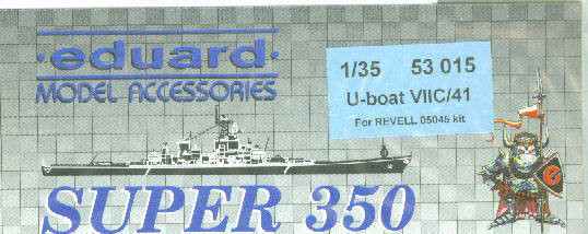 EDU53015 1:72 Eduard PE - U-Boat VIIC/71 Detail Set (REV kit