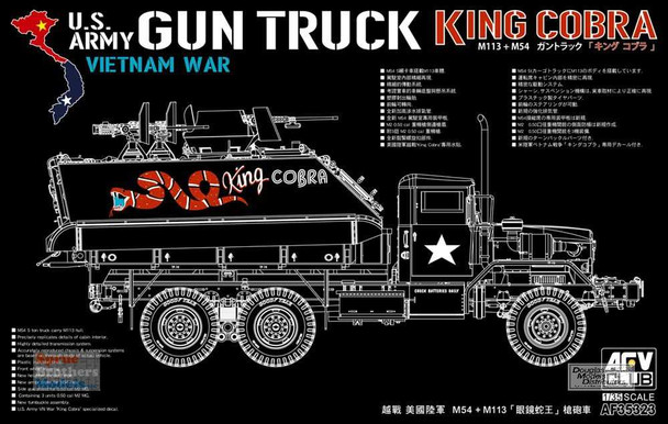 AFV35323 1:35 AFV Club US Army Gun Truck King Cobra Vietnam War