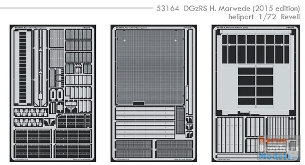 EDU53164 1:72 Eduard Color PE - GDGzRS H, Marwede (2015 Edition) Heliport (REV kit)